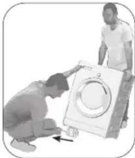 BEKO WTV71483CSB1 - Verpakkingsversteviging verwijderen - 1