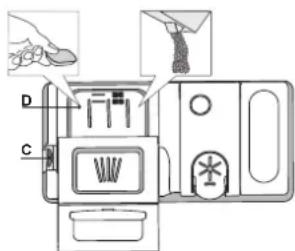 INDESIT DFO 3T133 A F - REMLIR LE DISTRIBUTEUR DE DÉTERGENT - 1
