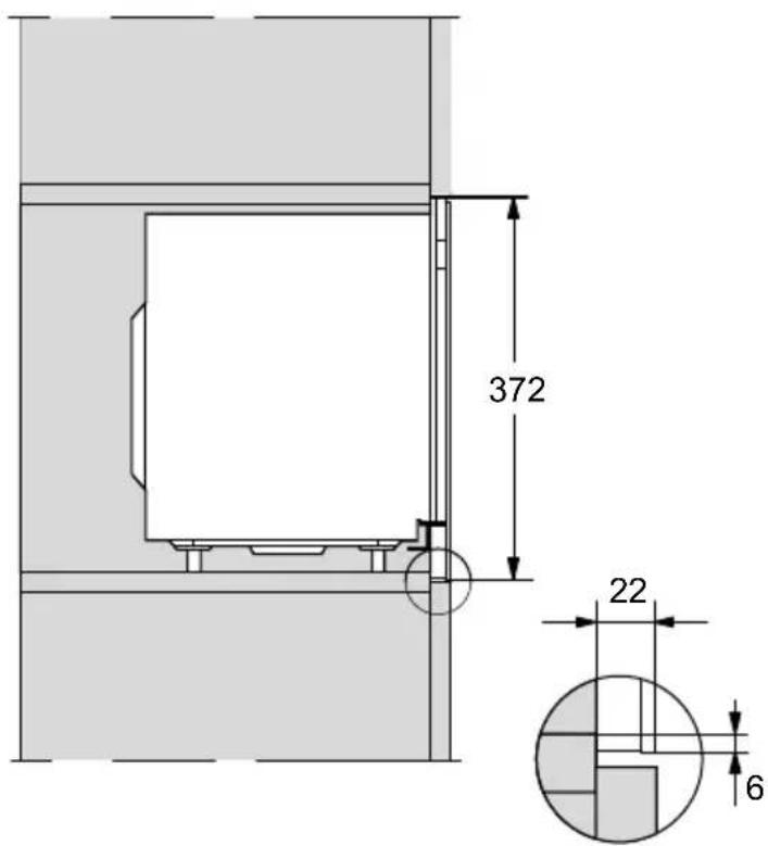 MIELE M 2230 OBSW - Vue latérale de l'armoire haute - 1