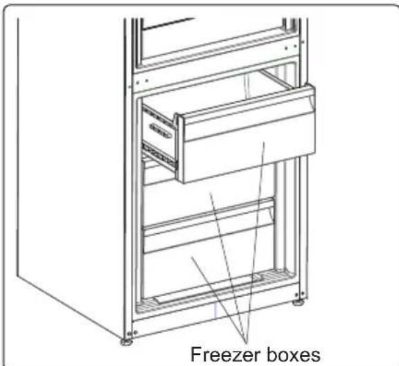 AEG RKB638E4MX - Removing the freezer box: - 3