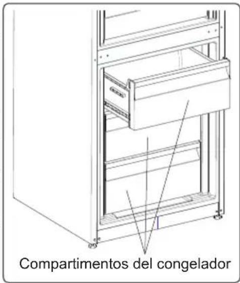 AEG RKB638E4MX - Quitar el compartmento del congelador: - 3