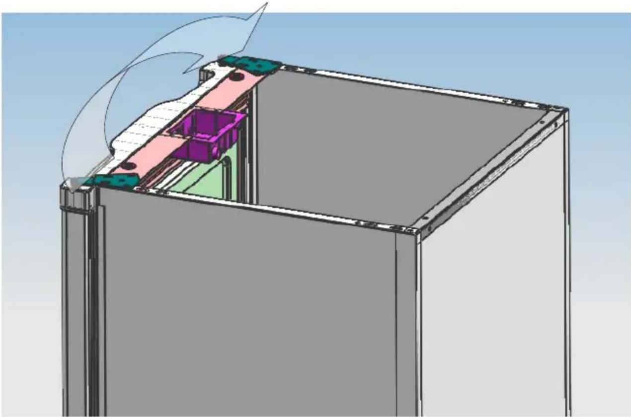 Edy EDTV5552 - Refrigerator door install guidelines about swapping left&amp;right - 10