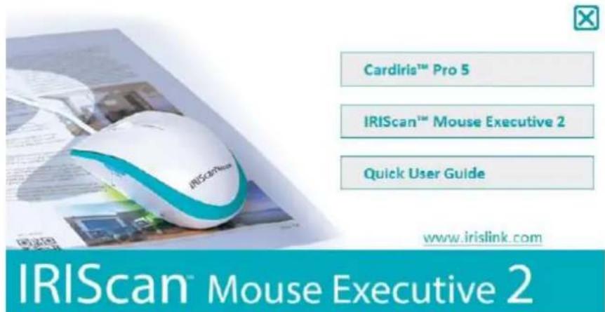 IRIS IRIScan Mouse Executive 2 - Installation à partir du CD-ROM : - 1