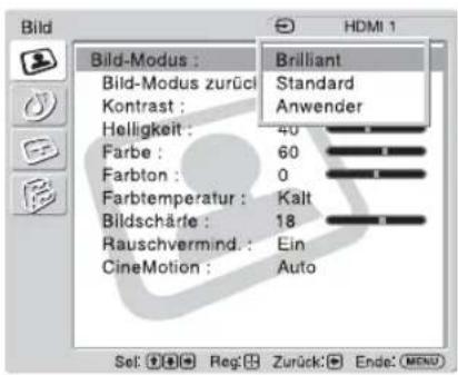 SONY KLHW26 - Bei einem Videogerät als Eingangsquelle - 1