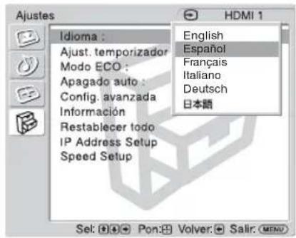SONY KLHW26 - Ajustes de Ajustes - 1