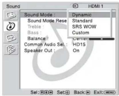 SONY KLHW26 - Sound 设定 - 1
