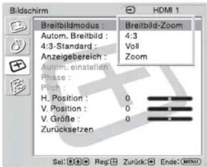 SONY KLHW26 - Bei einem Videogerät als Eingangsquelle - 1