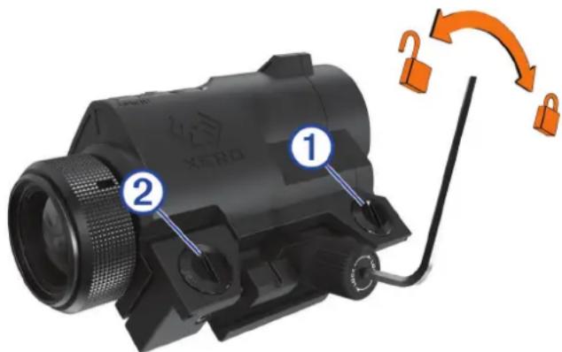 GARMIN Xero X1i - Réglage du pointage en direction et en hauteur - 1