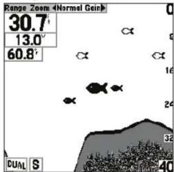 GARMIN Fishfinder 240 Blue - Menu Setup (Configuration): Onglet Chart (Carte) - 1