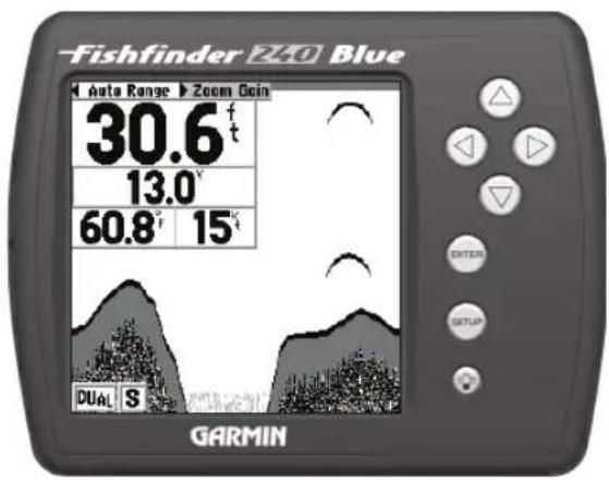 GARMIN Fishfinder 240 Blue - Que peut affi cher le Fishfi nder 240 Blue? - 1