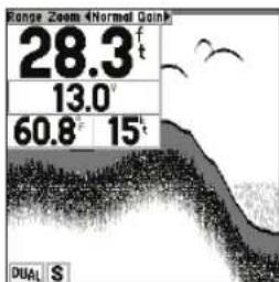 GARMIN Fishfinder 240 Blue - Menu Setup (Configuration): Onglets Tools/Numbers (Outils/chiffres) - 3