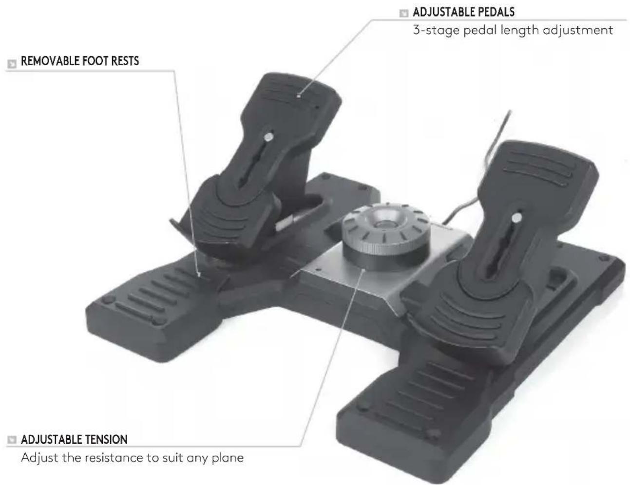 LOGITECH Rudder Pedals - GETTING STARTED - 1