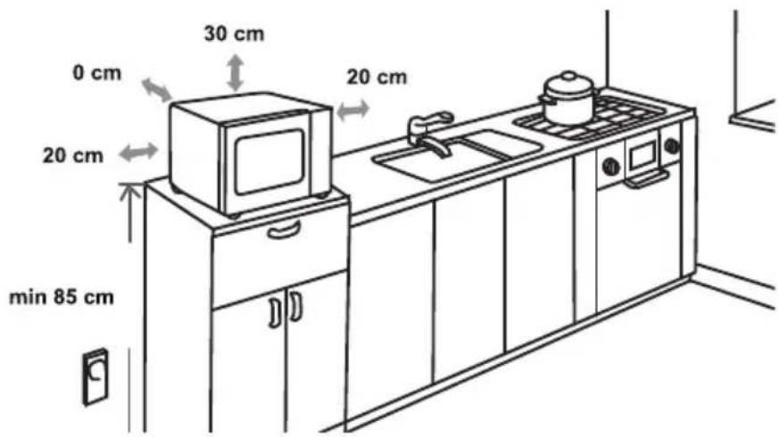 GORENJE MO235SYW - DIMENSOES DE EMBUTIMENTO - 1