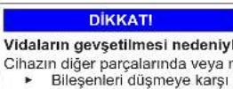 Profilo BD3055IFVN - Kapinin ust menteşisin degişirilmesi - 10