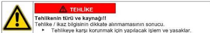 Profilo CGA242X1TR - Ikaz bilgilerinin yapisi - 1
