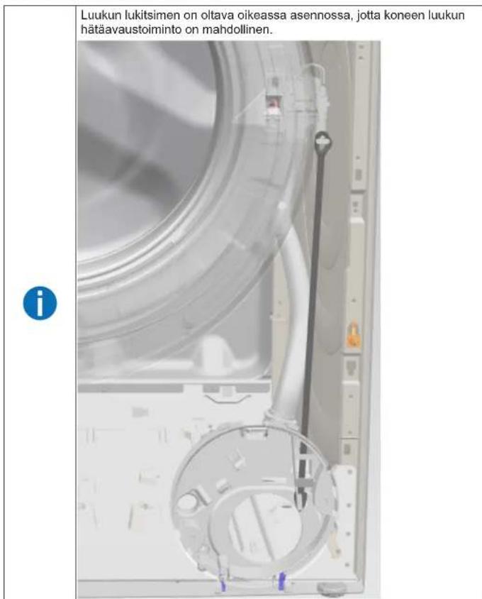 Profilo CGA242X1TR - Luukun lukitsimen asennus - 1