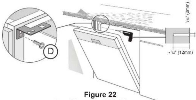 GAGGENAU DF481700 - SECURING THE DISHWASHER - 4