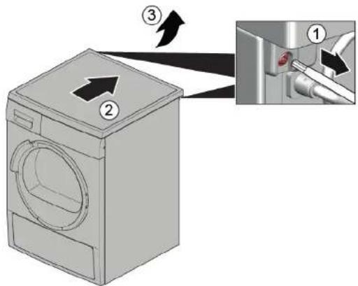 SIEMENS WA14LQH0TR - Removing worktop - 1