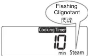 PANASONIC SRMS102 - Steaming food with [Steam] mode / Cuisson d'aliments à la vapeur en mode [Steam] (Vapeur) / 在 [Steam]（蒸）模式蒸煮食物 - 1