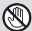 PANASONIC SRMS102 - Ne pas toucher avec les mains et ne pas placer le visage au-dessus ou pres du capuchon d'échéppement de la vapeur. - 1