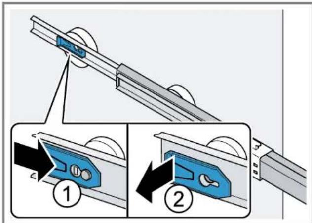 THERMADOR T36FT810NS - Removing the telescopic rails - 2