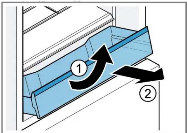 THERMADOR T36FT810NS - Removing the pull-out containers - 1