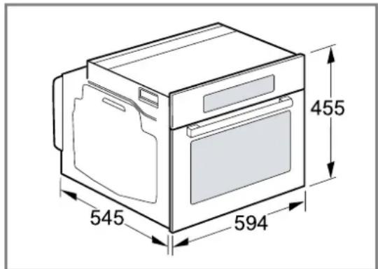 BOSCH CFA834GC1 - Dimensions de l'appareil - 1