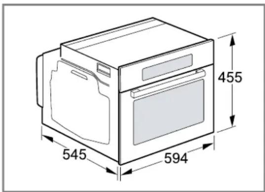 BOSCH CFA834GC1 - Medidas do aparelho - 1