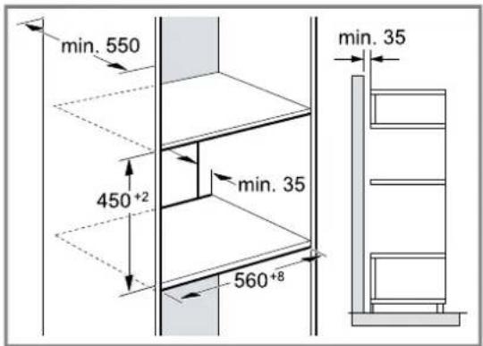 BOSCH CFA834GC1 - Montagem num armário vertical - 1