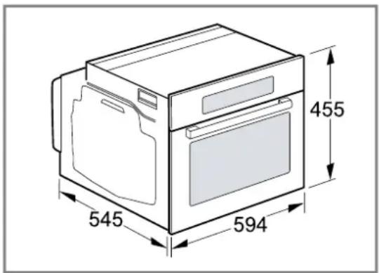 BOSCH CFA834GC1 - Medidas del aparato - 1
