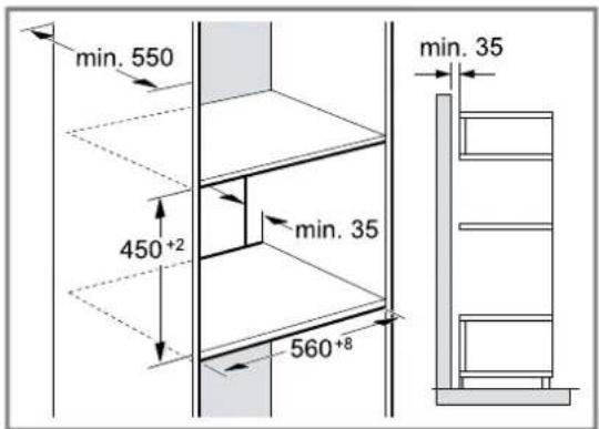 BOSCH CFA834GC1 - Inbouw in een hoge kast - 1