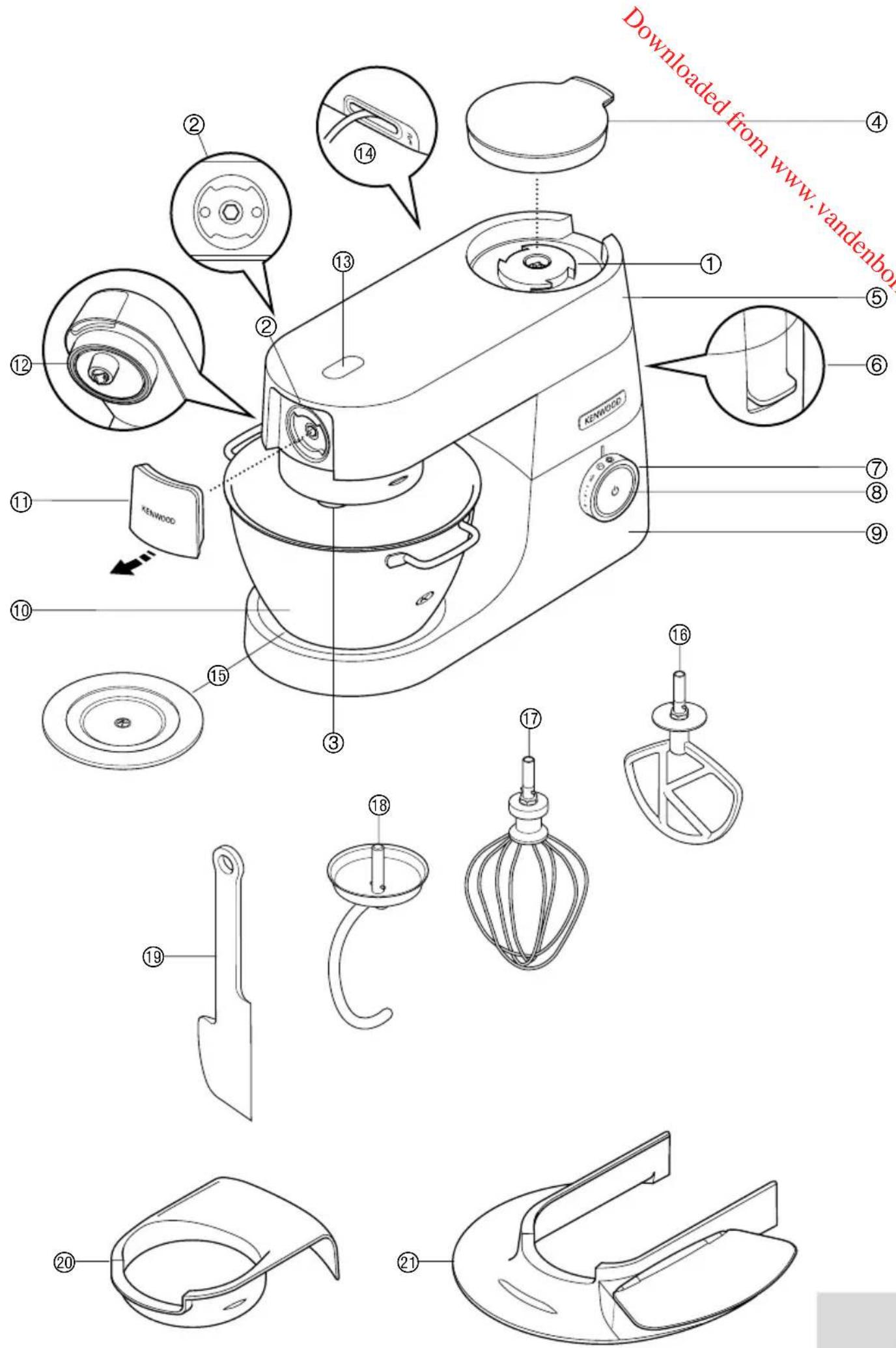 KENWOOD Chef Titanium XL KVL8320S - 1