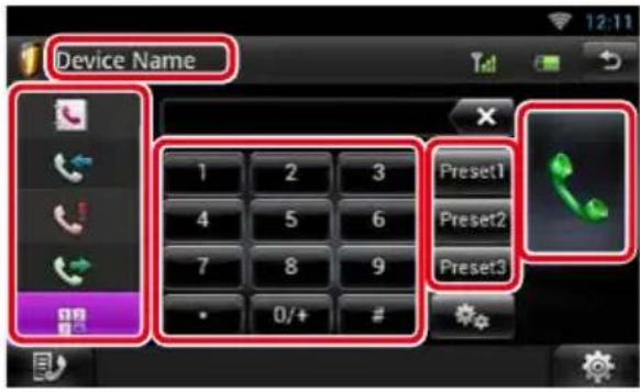 Device Name 1 2 3 4 5 6 7 8 9 0/+ # Preset1 Preset2 Preset3