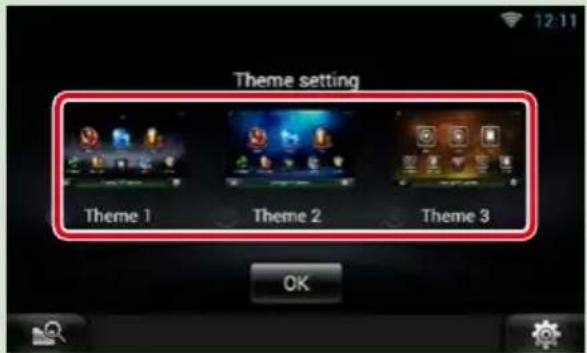 Theme setting Theme 1 Theme 2 Theme 3 OK
