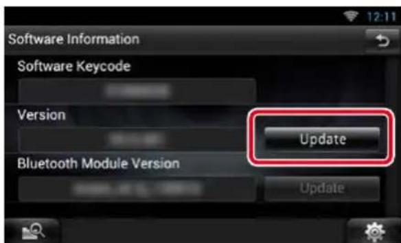 Software Information Software Keycode Version Update Bluetooth Module Version Update