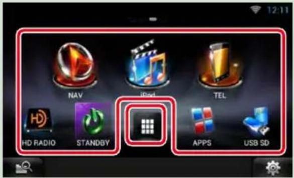 12:11 NAV iPod TEL HD RADIO STANDBY APPS USB SD