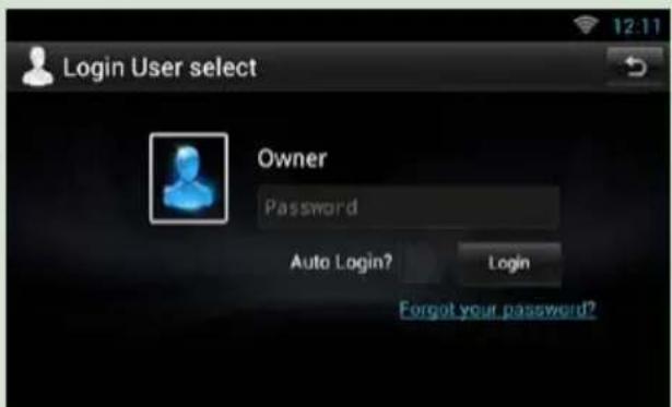 Login User select Owner Password Auto Login? Login Forgot your password?