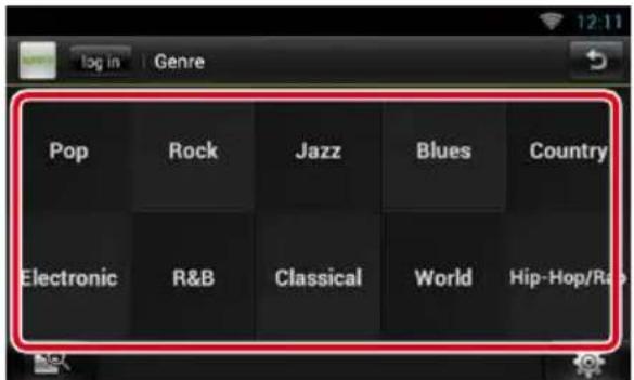 log in | Genre Pop Rock Jazz Blues Country Electronic R&B Classical World Hip-Hop/Rad