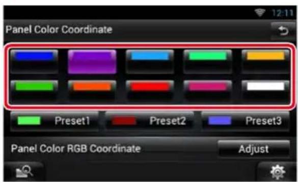 KENWOOD DNN991HD - Touchez la couleur de votre choix. - 1