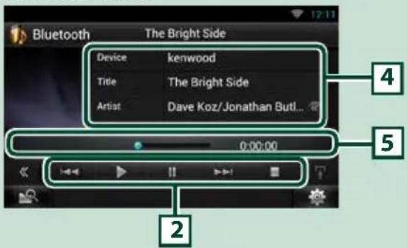 Bluetooth The Bright Side Device kenwood Title The Bright Side Artist Dave Koz/Jonathan Butl... 0:00:00 2 4 5