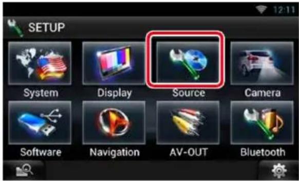 KENWOOD DNN991HD - Configuration de l'entrée AV - 1