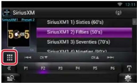SiriusXM SiriusXM1 Preset 2 SiriusXM1 1) Sixties (60's) SiriusXM1 2) Fifties (50's) SiriusXM1 3) Seventies (70's) SiriusXM1 4) Nineties (90's)