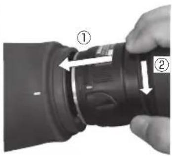 NIKON Fieldscope EDG VR - Das Okular einsetzen und entfernen - 1