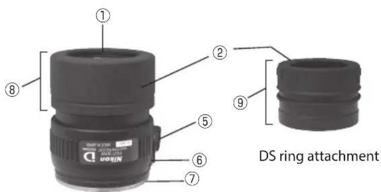 NIKON Fieldscope EDG VR - Nomenclature (Straight/Angled models) - 6