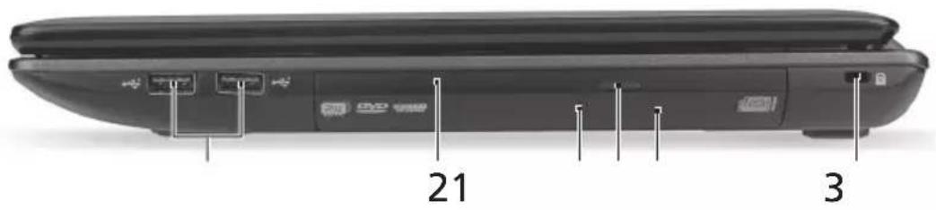 ACER Aspire 8930 - Vaizdas iš dešinės - 1