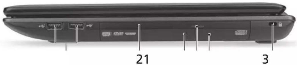 ACER Aspire 8930 - Jobb oldali nézet - 1