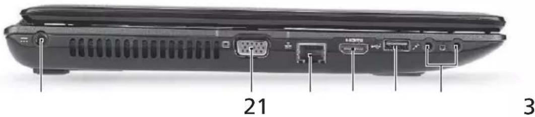 ACER Aspire 8930 - Bal oldali nézet - 1