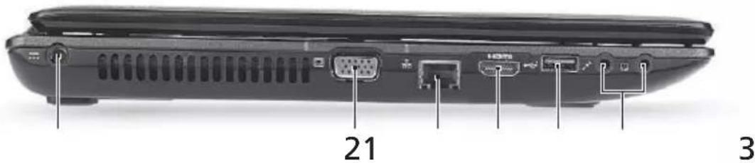 ACER Aspire 8930 - Pogled z leve strani - 1