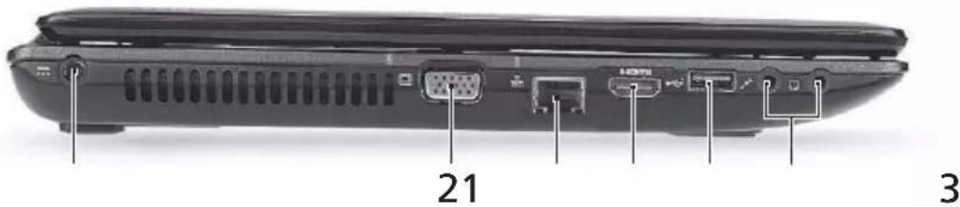 ACER Aspire 8930 - Vue gauche - 1