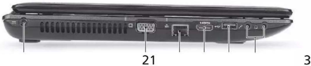 ACER Aspire 8930 - Widok z lewej - 1